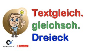 Textgleichung gleichschenkliges Dreieck Winkelberechnung [upl. by Quiteri832]