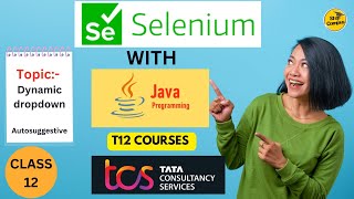 How to Handle Auto Suggestion Dropdown  selenium tutorials tcs 79558 Course TCS  T12 selenium [upl. by Narad377]