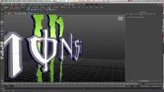 Maya 2013 Using Illustrator Curves in Maya for 3D Logo Conversion Tutorial by Stuart Christensen [upl. by Port]