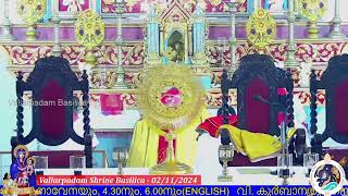 02 NOVEMBER 2024  0630AM  LIVE HOLY MASS  വിശുദ്ധ കുർബാന  VALLARPADAM SHRINE BASILICA [upl. by Reinert]