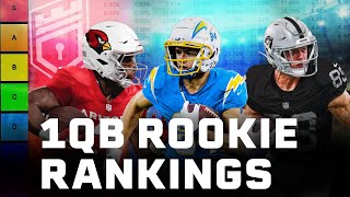 2024 Dynasty 1QB Rookie Rankings  Tiers [upl. by Ianahs]