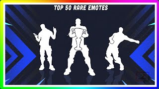 Fortnite TOP 50 RARE EMOTES in February 2024 [upl. by Emiline]