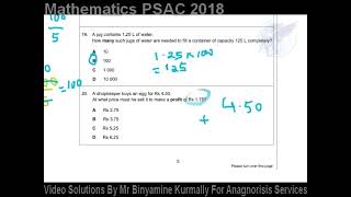 Question 20 PSAC 2018 [upl. by Dowlen]