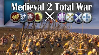 Far From Over  Medieval 2 Total War 4v4 Online Battle 258 [upl. by Lulu]