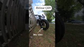 RIDSTAR Q20  NEW TIRE [upl. by Enajharas]