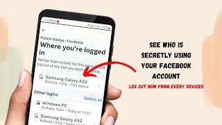 How to log out my Facebook account from other devices [upl. by Lerak]