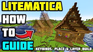 How to use LITEMATICA GUIDE  Minecraft Hotkeys Place amp Layer Build [upl. by Winstonn]