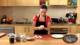 Poh Ling Yeow cooking Malaysian Nyonya Chicken Curry and Roti Canai [upl. by Dimo]