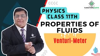 Class 11th – Venturi Meter  Properties of Fluids  Tutorials Point [upl. by Peugia315]