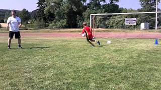 Torschuss Training Volley Teil 2 INTERSPORT kicker Fußballcamp Heideck [upl. by Yoo]