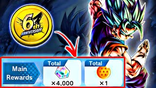 How to get 6th Anniversary Medal in Dragon Ball Legends Dbl 6th Anniversary [upl. by Fogg]