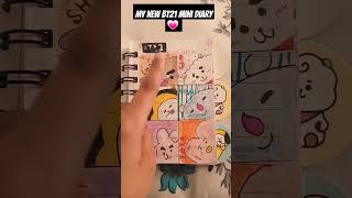 my cute bt21 diary 💖 bts bt21 diary mini [upl. by Newton]