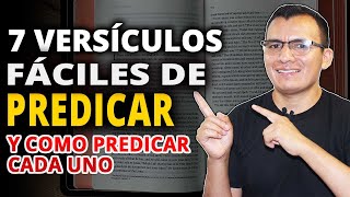 🔥 7 Versículos Bíblicos FÁCILES de PREDICAR y Cómo Predicar cada Uno por primera vez 📖🔴 [upl. by Twitt656]