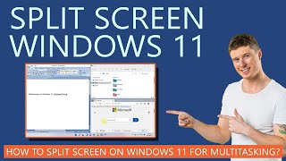 How to Split Screen on Windows 11 with Examples [upl. by Ahsenev]