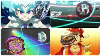 All Antagonist Burst Finish in Beyblade Burst Season 16 [upl. by Mahla]