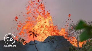 Live Video Kilauea Lava Flow Activity In Lower Puna Hawaii [upl. by Britta]