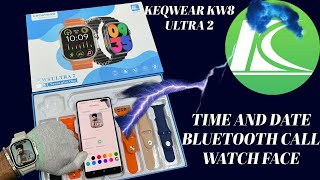 Ferefit application settings keqwear kw8 ultra 2 time and date setting smartwatch time and date [upl. by Norabal]