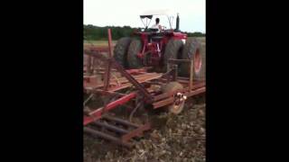 IH 1066 with 4500 field cultivator and IH 1086 and 12 row planter [upl. by Saltsman]