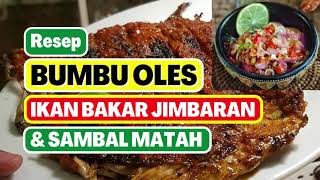 RESEP BUMBU OLES IKAN BAKAR JIMBARAN DAN SAMBAL MATAH  PERSIAPAN TAHUN BARU [upl. by Ardeen]