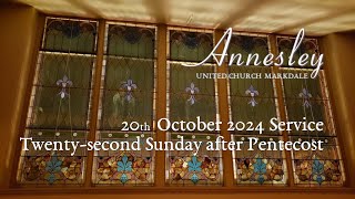 20th October 2024 Service  Twentysecond Sunday after Pentecost [upl. by Niamjneb343]