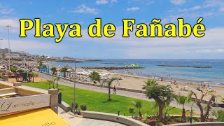 COSTA ADEJE TENERIFE PLAYA FANABE BEACH WALK [upl. by Dustan]