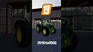 fs22 vs fs19 farming farmingsimulator simulator johndeere ls22 caseih shorts [upl. by Eidualc]