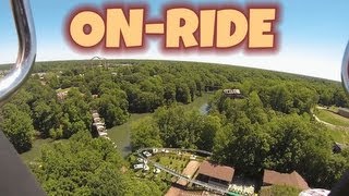 Mach Tower Onride HD POV Busch Gardens Williamsburg [upl. by Bergin]