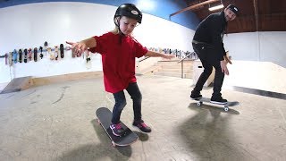 HOW TO TEACH A KID TO SKATEBOARD [upl. by Hardigg122]