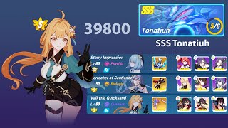 MA SSS Tonatiuh 39800 S0 VQ no Holmes HoS  Honkai Impact 3rd Exalted Memorial Arena [upl. by Mirisola]