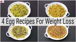 4 Healthy Egg Recipes For Weight Loss  Skinny Recipes [upl. by Esnahc]