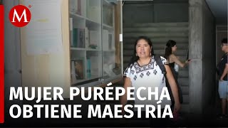 Conoce a la primera mujer purépecha en obtener la maestría en Historia del Arte [upl. by Aaberg]