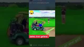 Be careful on the fairways golf fans funnyvideos golfswing tomgillisgolfinstruction golf [upl. by Christenson]