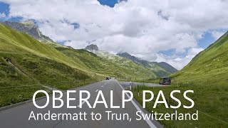 Oberalp Pass Scenic Drive 4K  Andermatt to Trun Switzerland [upl. by Cheri]