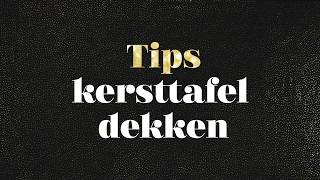 Blokker Tip  Kersttafel dekken [upl. by Andres]