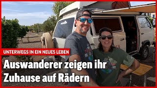 Schweizer Ehepaar lebt mit zwei Hunden im VWBus in Afrika [upl. by Deegan]