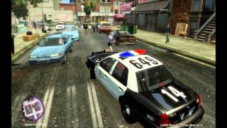 GTA4EFLC  LAPD responding to shots fired [upl. by Ardekal]