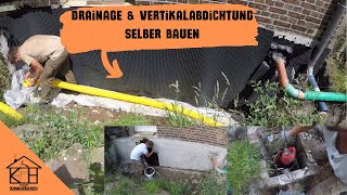 Drainage amp Vertikalabdichtung DIY Anleitung  Wasser im Griff amp Haus trocken [upl. by Pelagia429]