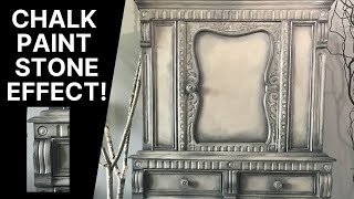 Chalk Paint Stone Effect using Chalk Paint Ragging and Stippling technique [upl. by Annaigroeg938]