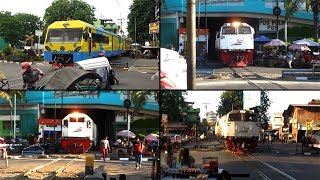 Kompilasi Kereta Api di Perlintasan Jalan Dupak dan Terowongan PGS 2 [upl. by Nereen44]