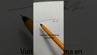 grafología variante de firma ￼ [upl. by Pik]