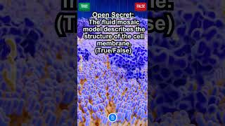 The fluid mosaic model describes the structure of the cell membrane TrueFalse neet neetbiology [upl. by Savannah279]