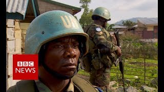 Congo UN peacekeepers patrol  BBC News [upl. by Leigha]