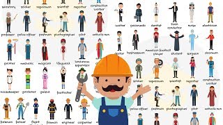 List of Jobs and Occupations in English  Types of Jobs  Learn Different Job Names [upl. by Sewell]