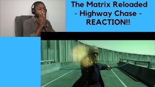 The Matrix Reloaded  Highway Chase REACTION [upl. by Noraf166]