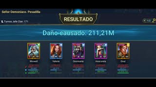 RAID SHADOW LEGENDS Clan Boss CB UNM WIXWELL valerie construccion speedvelocidades [upl. by Grory]