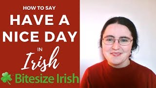 How to say Have a nice day in Irish [upl. by Graaf]