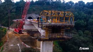 Puente Interlomas CDMX México  ULMA Construction es [upl. by Nnylyoj]