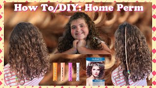 How To  DIY Home Curly Spiral Hair Perm [upl. by Nowujalo]