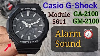 Casio GShock GA2100 GM2100 Module 5611 Alarm Beep Sound ⏰️ [upl. by Nnyleahs789]