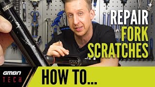 Stanchion  Dropper Post Scratch Repair  GMBN Tech How To [upl. by Sherer]